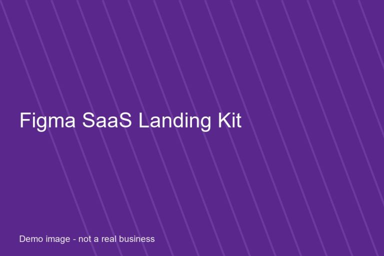 Cover of the Figma SaaS Landing Kit template