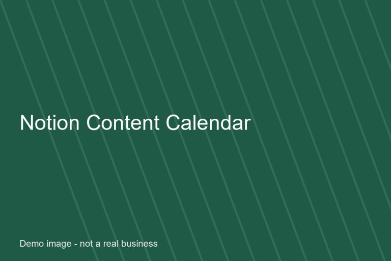 Cover of the Notion Content Calendar template