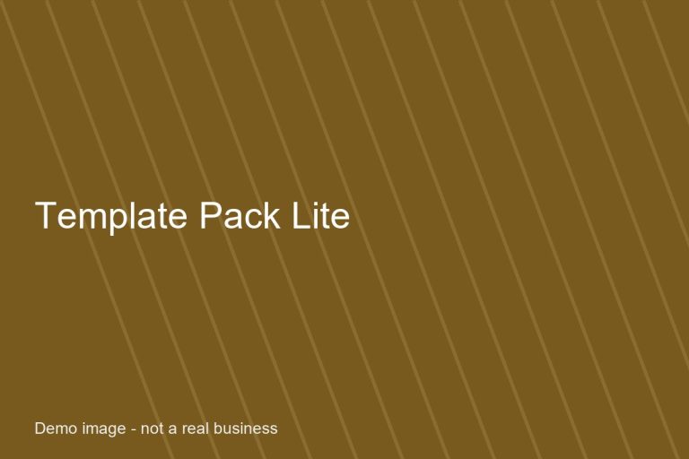 Cover of the Template Pack Lite template